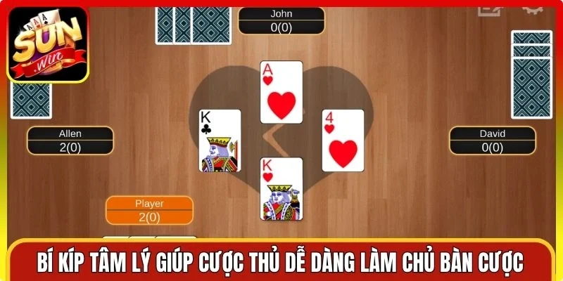 Bí kíp tâm lý giúp cược thủ dễ dàng làm chủ bàn cược tại Sunwin