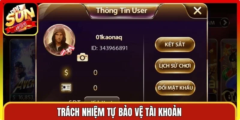 Trách nhiệm bảo vệ tài khoản