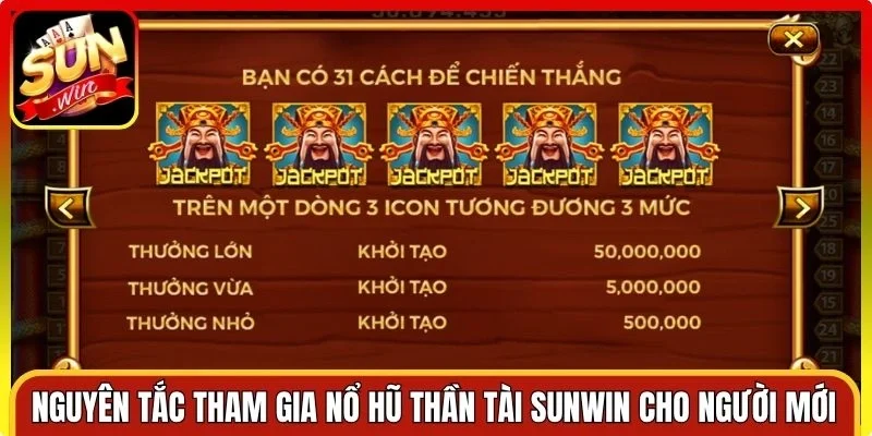 Nguyên tắc tham gia nổ hũ Thần Tài Sunwin cho người mới